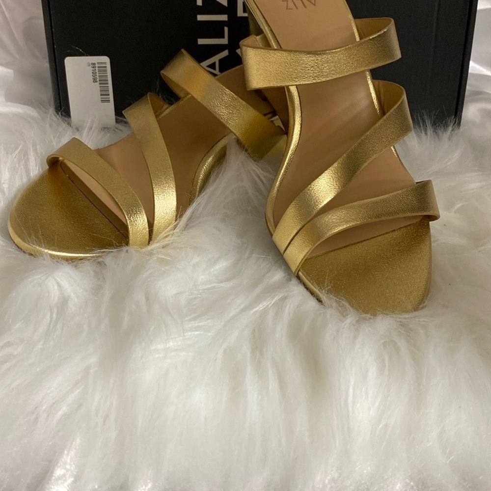 Naturalizer Gold Strappy Heels - Picture 3 of 4